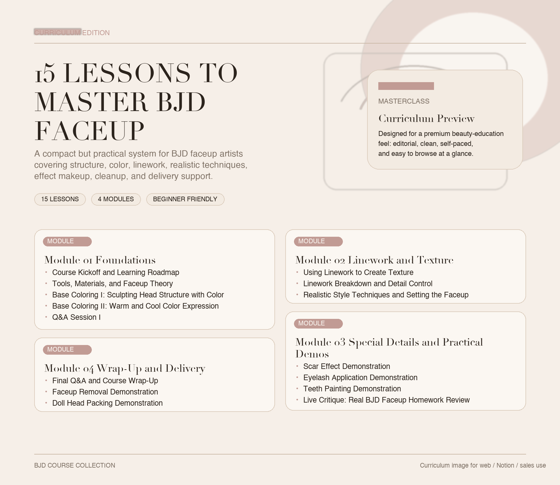 Faceup Quickstart curriculum preview